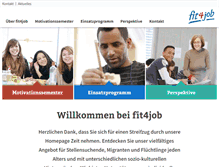 Tablet Screenshot of fit4job.ch